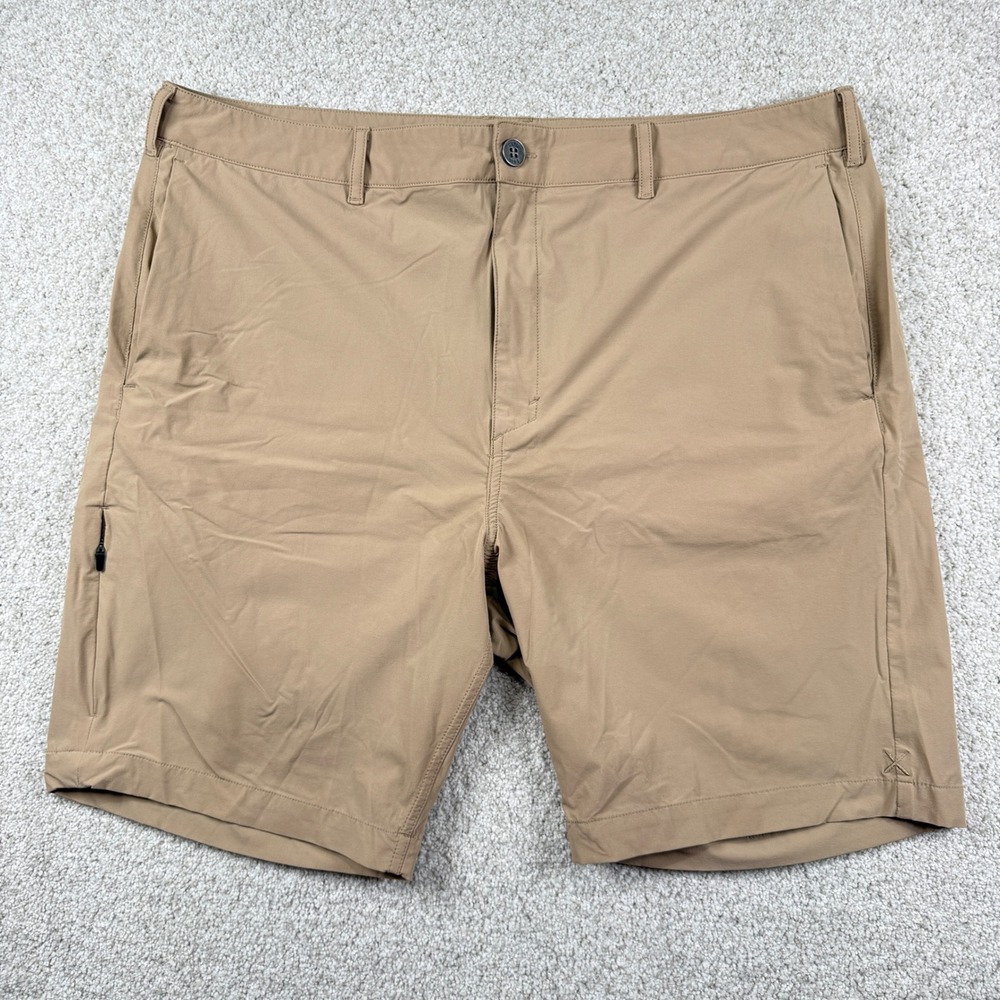 Cuts Clothing‎ Performance Shorts Mens 36 Tan Khaki Sport of Business Stretch